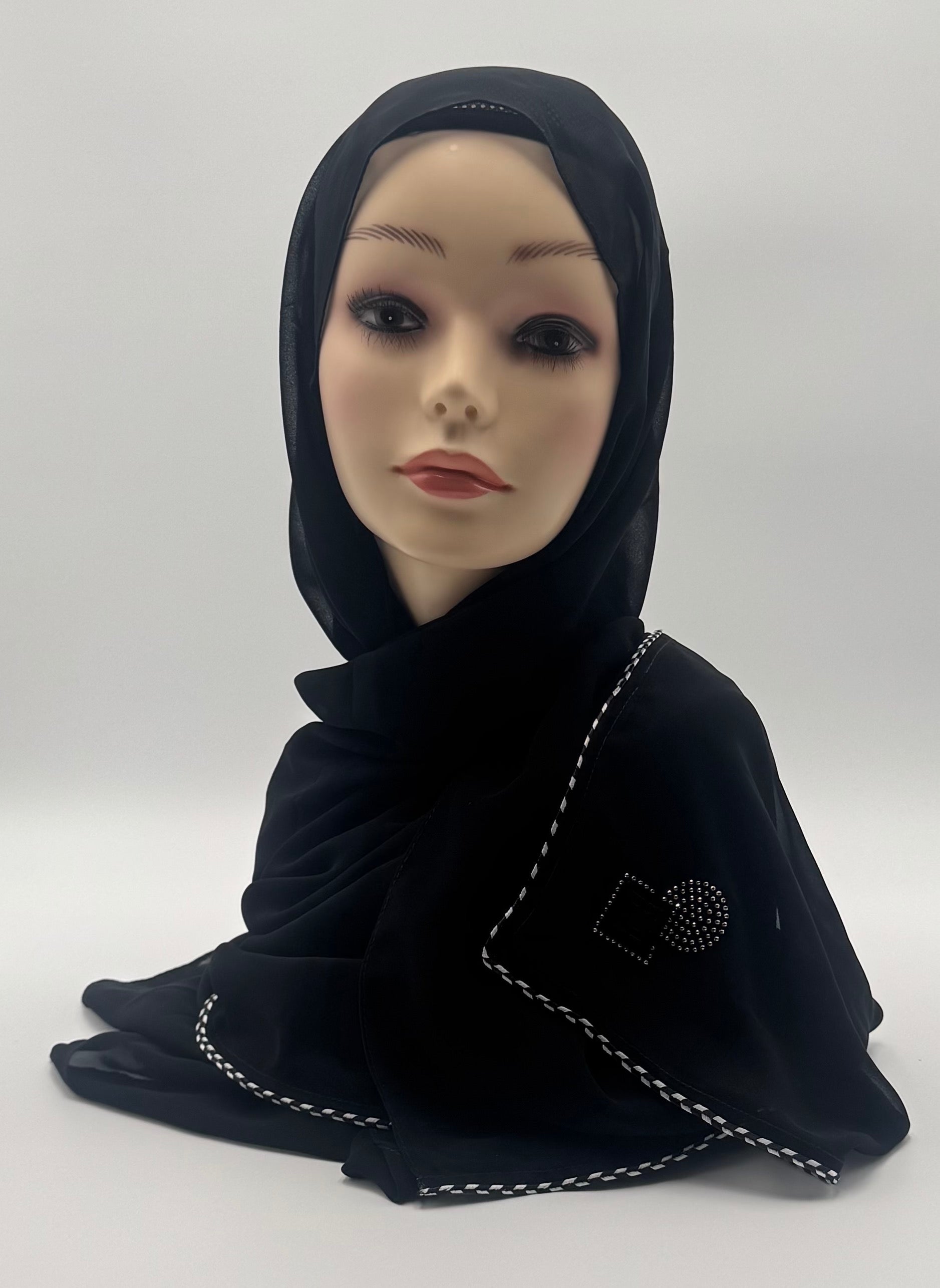 Chiffon Kuwaiti  Zebra Crystal