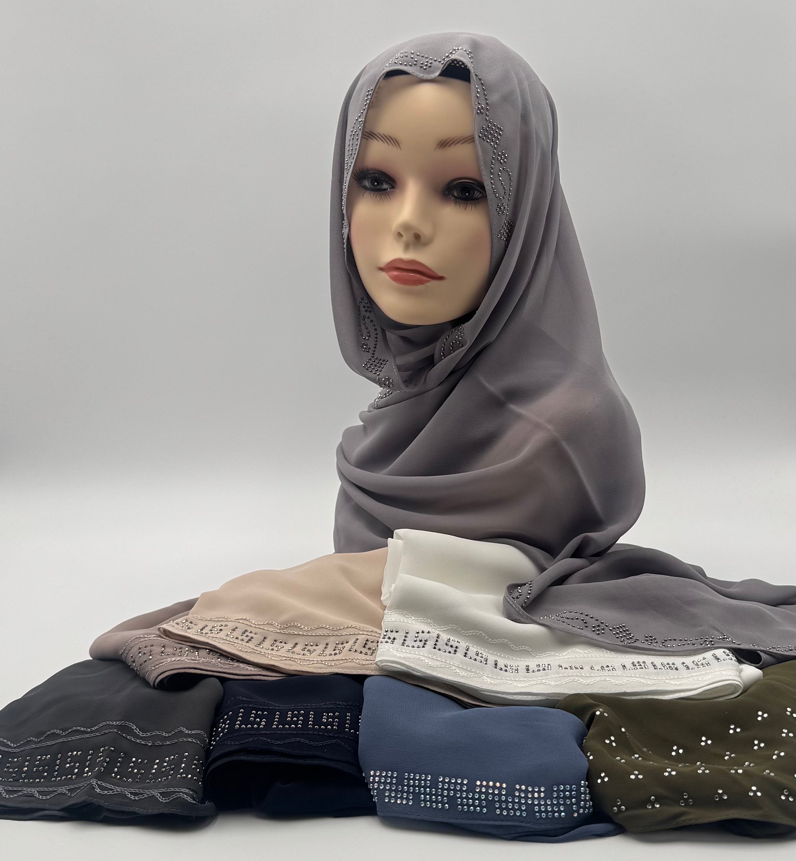 Chiffon Kuwaiti Crystal Line