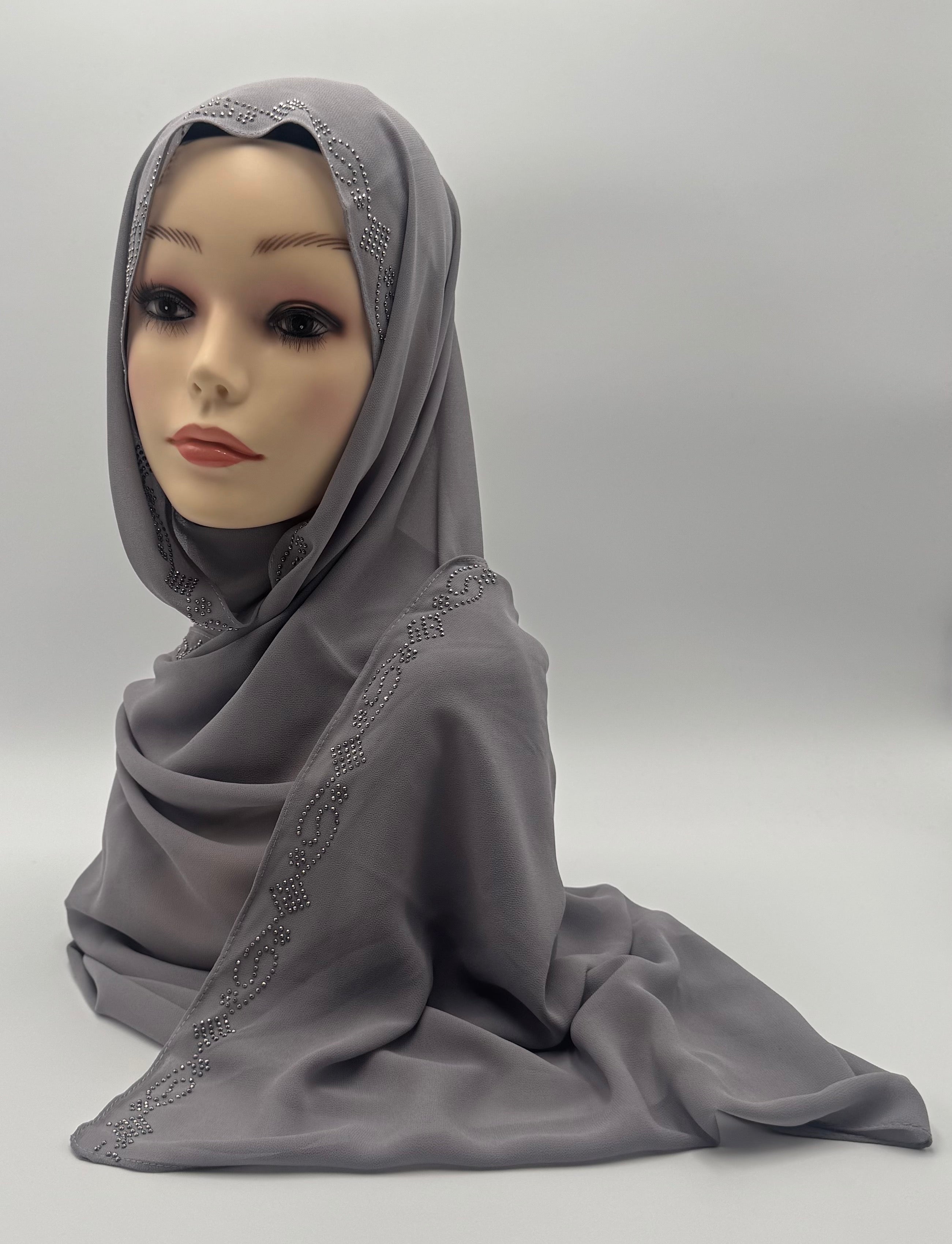Chiffon Kuwaiti Crystal Line