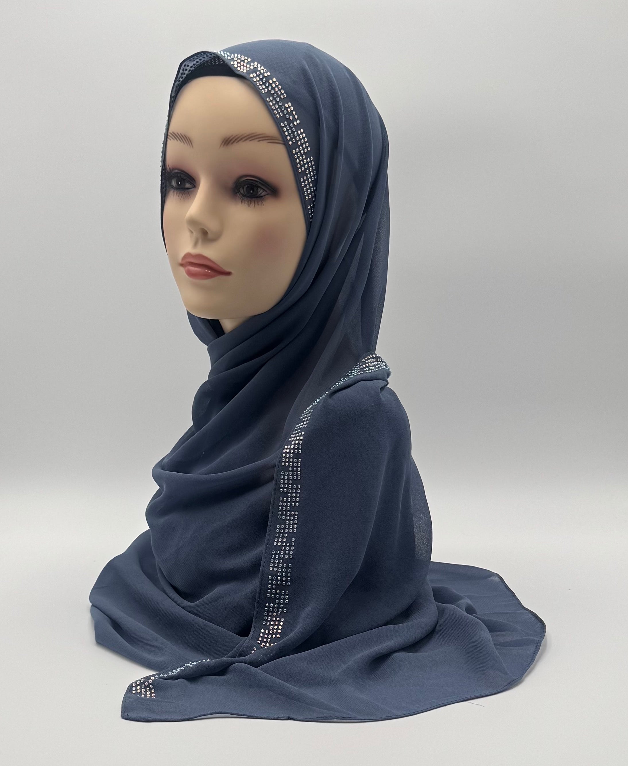 Chiffon Kuwaiti Crystal Line