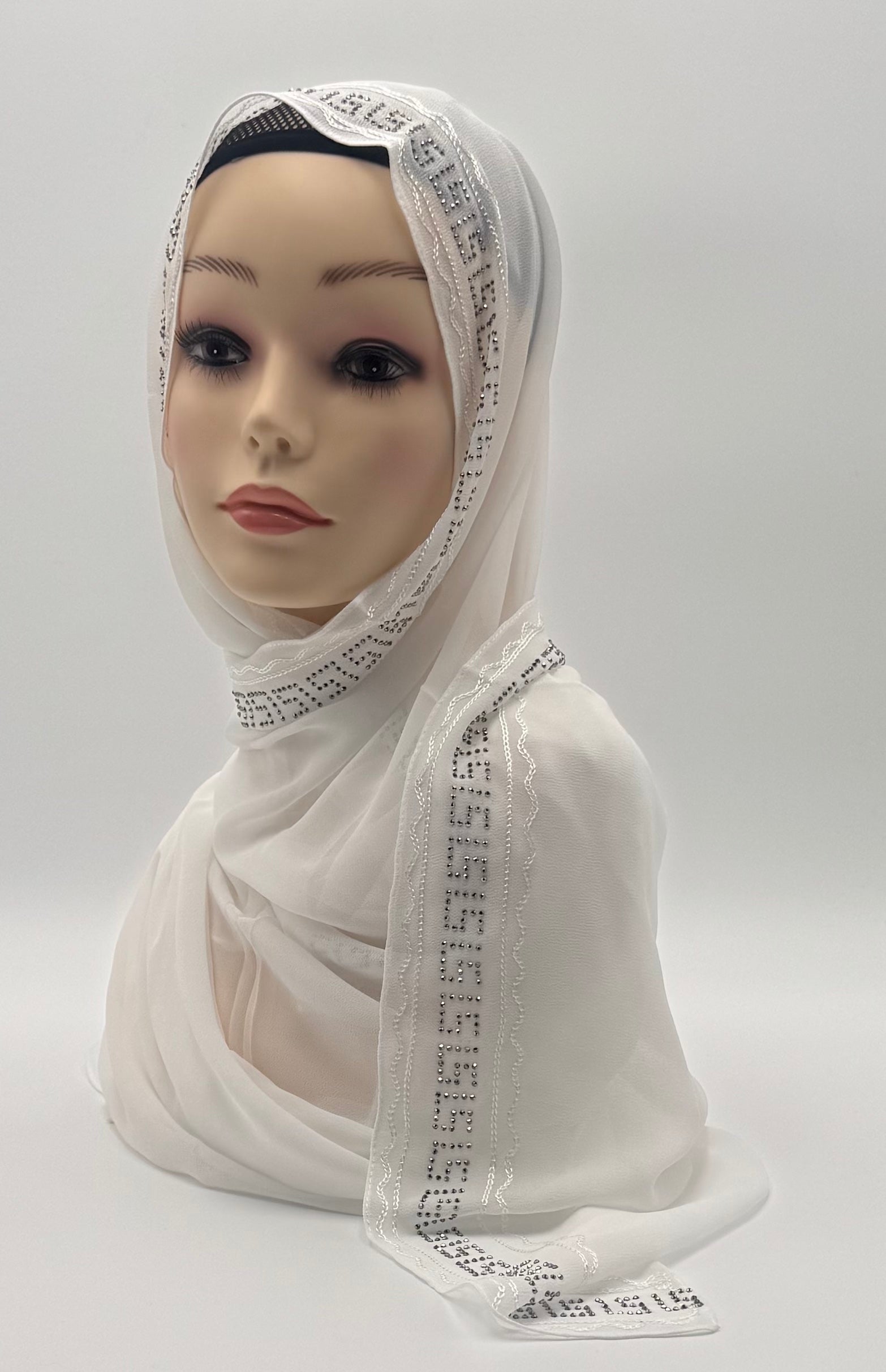 Chiffon Kuwaiti Crystal Line
