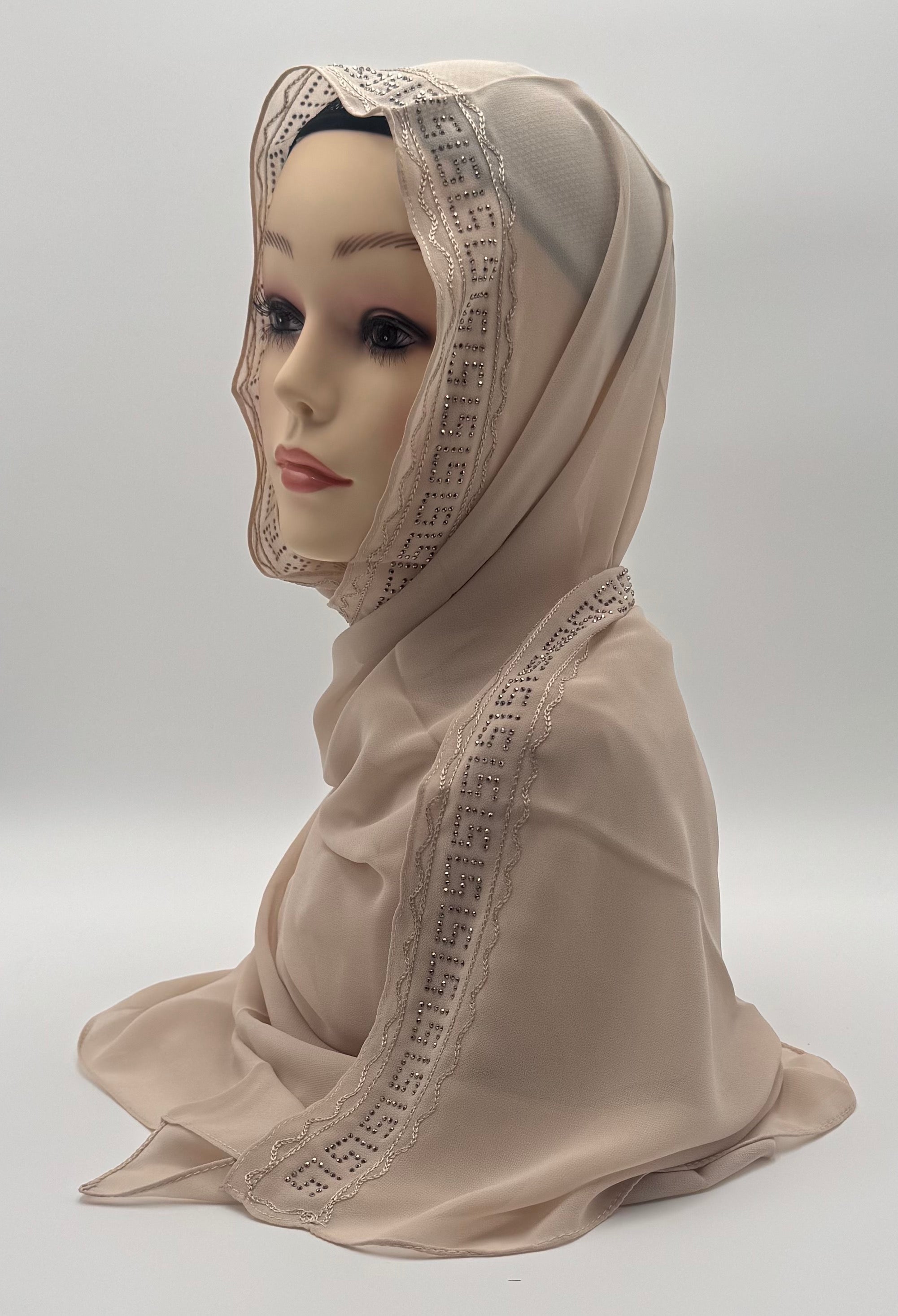 Chiffon Kuwaiti Crystal Line