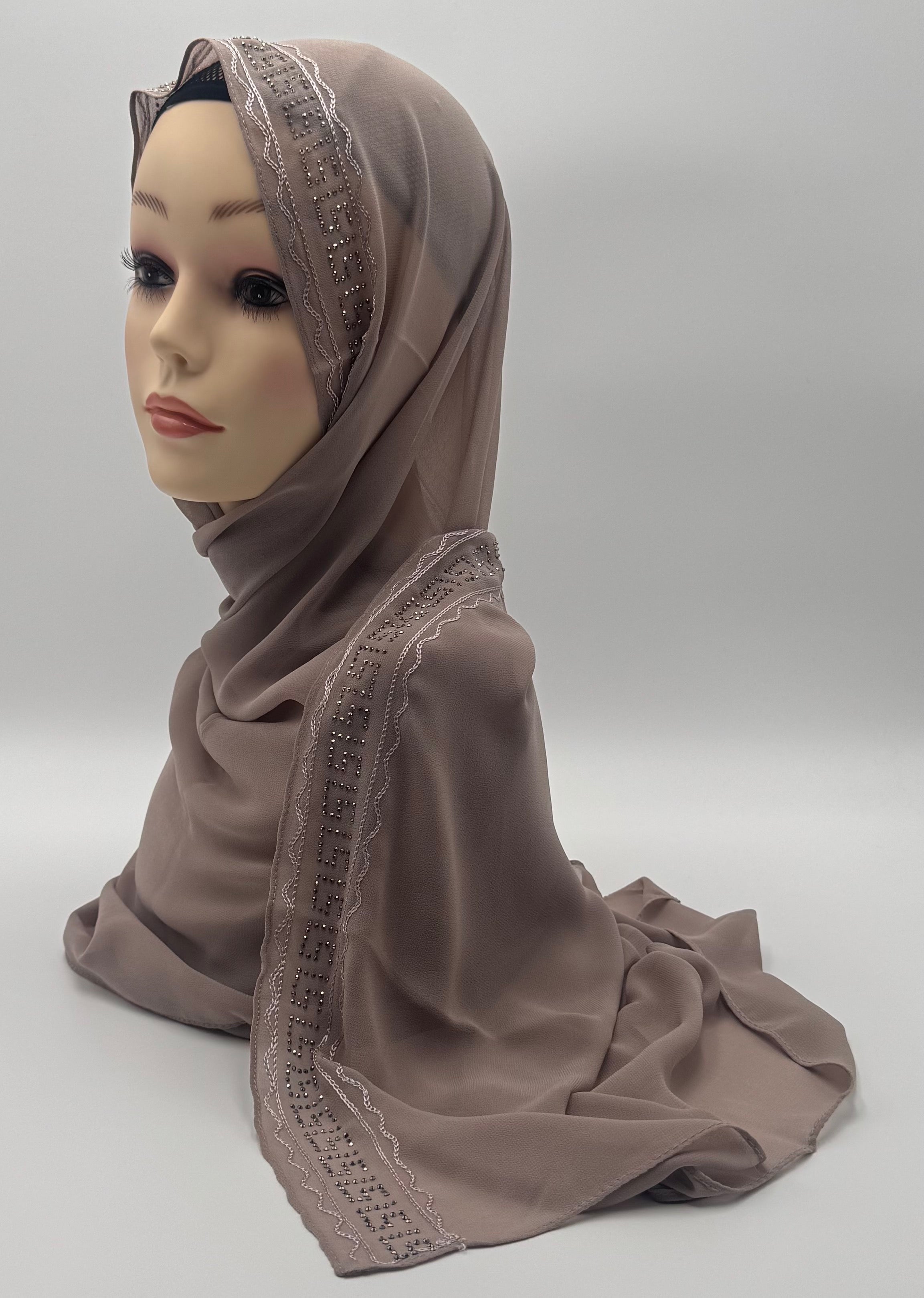 Chiffon Kuwaiti Crystal Line