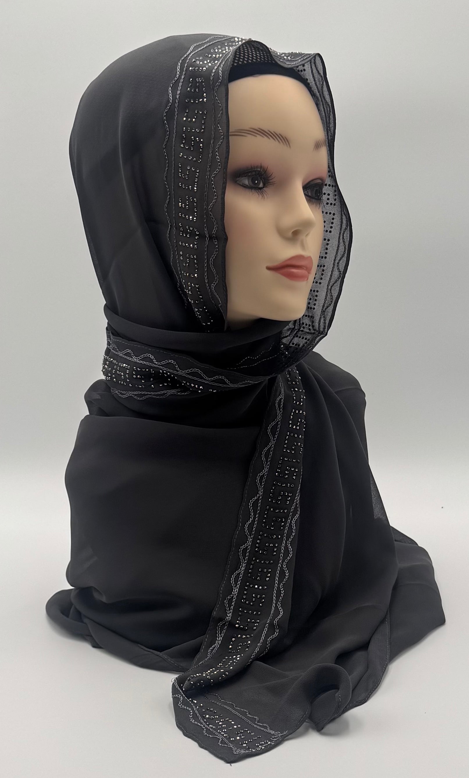 Chiffon Kuwaiti Crystal Line
