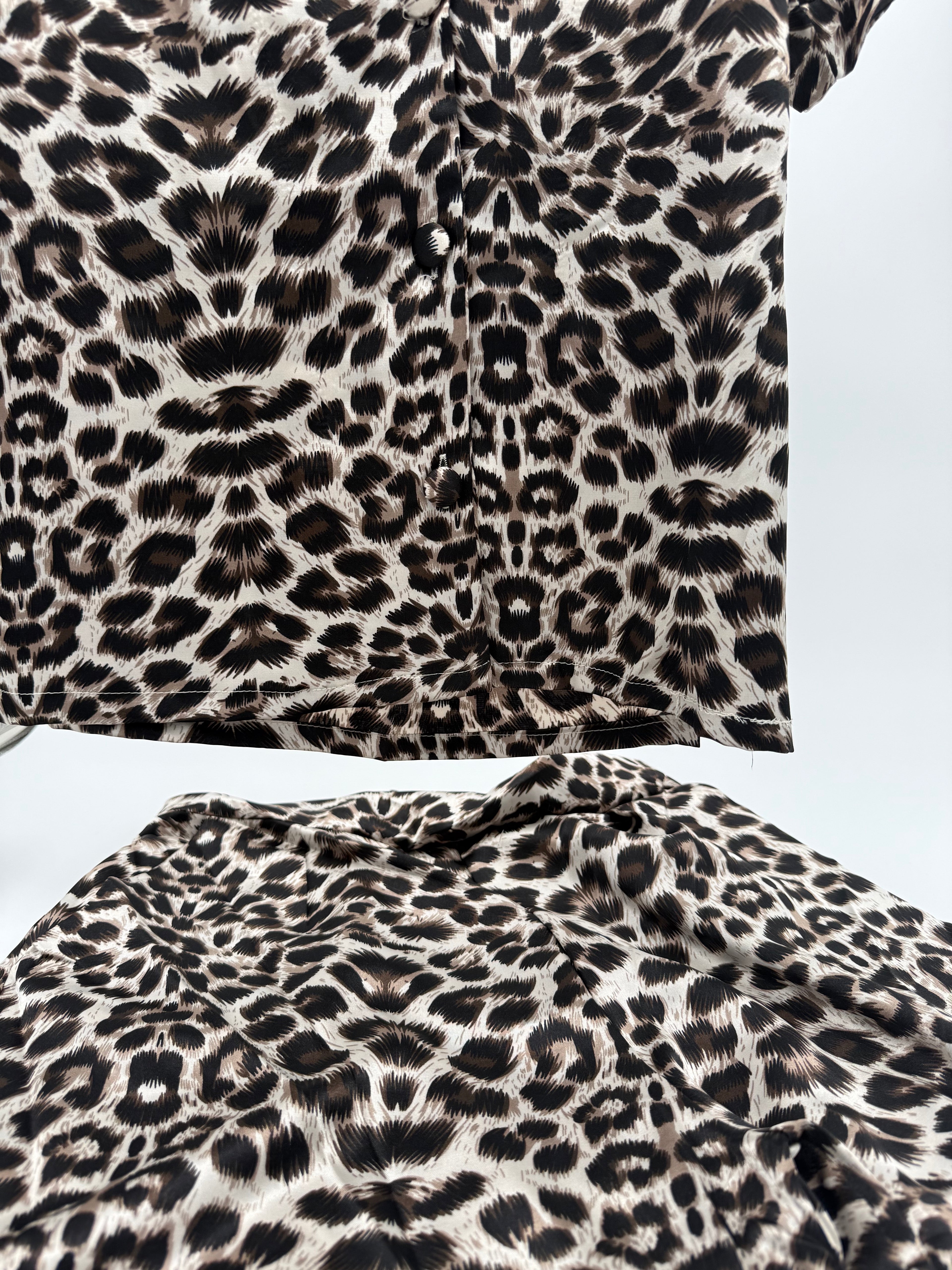 Leopard Print Pajama Set