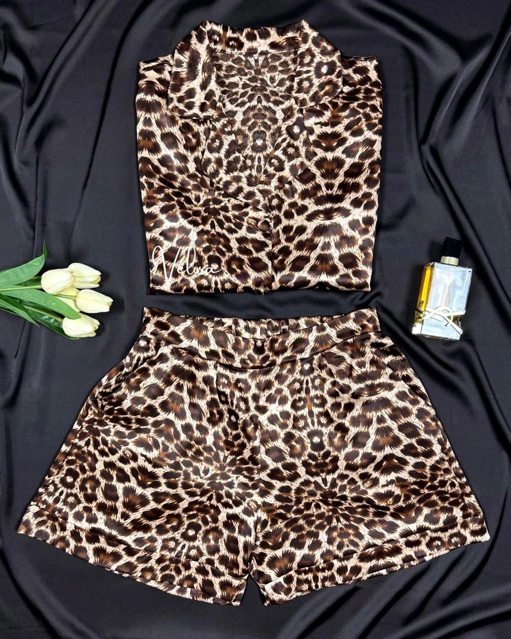 Leopard Print Pajama Set