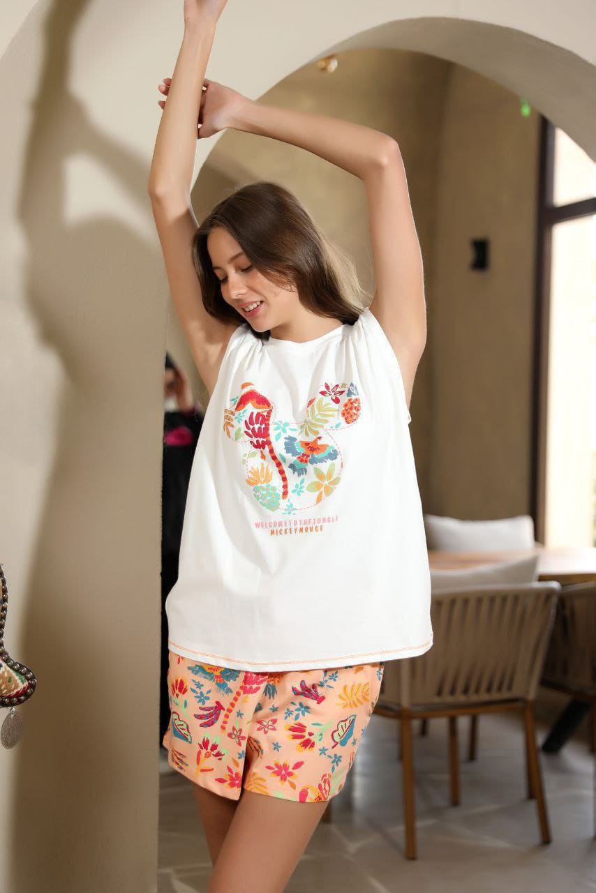 Floral Mickey Mouse