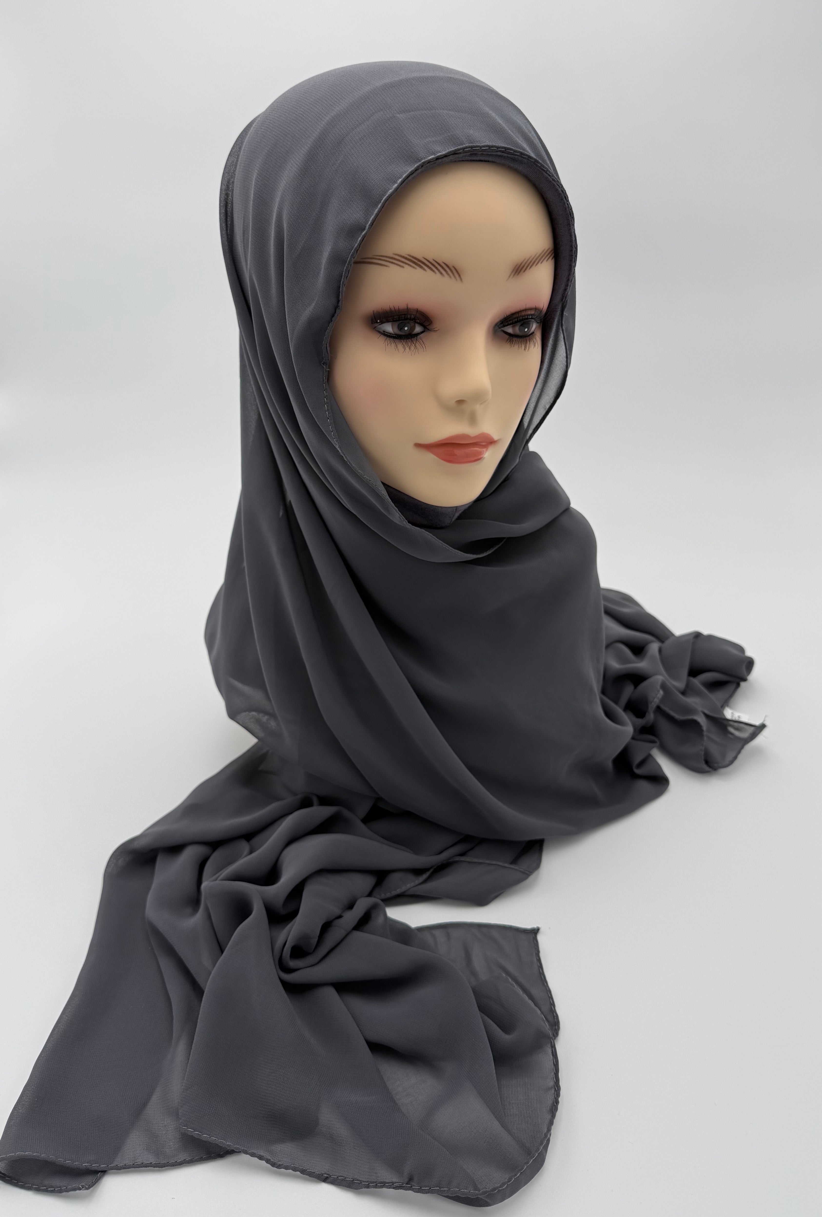2 in 1 Premium Kuwaiti  chiffon fabric with warm
