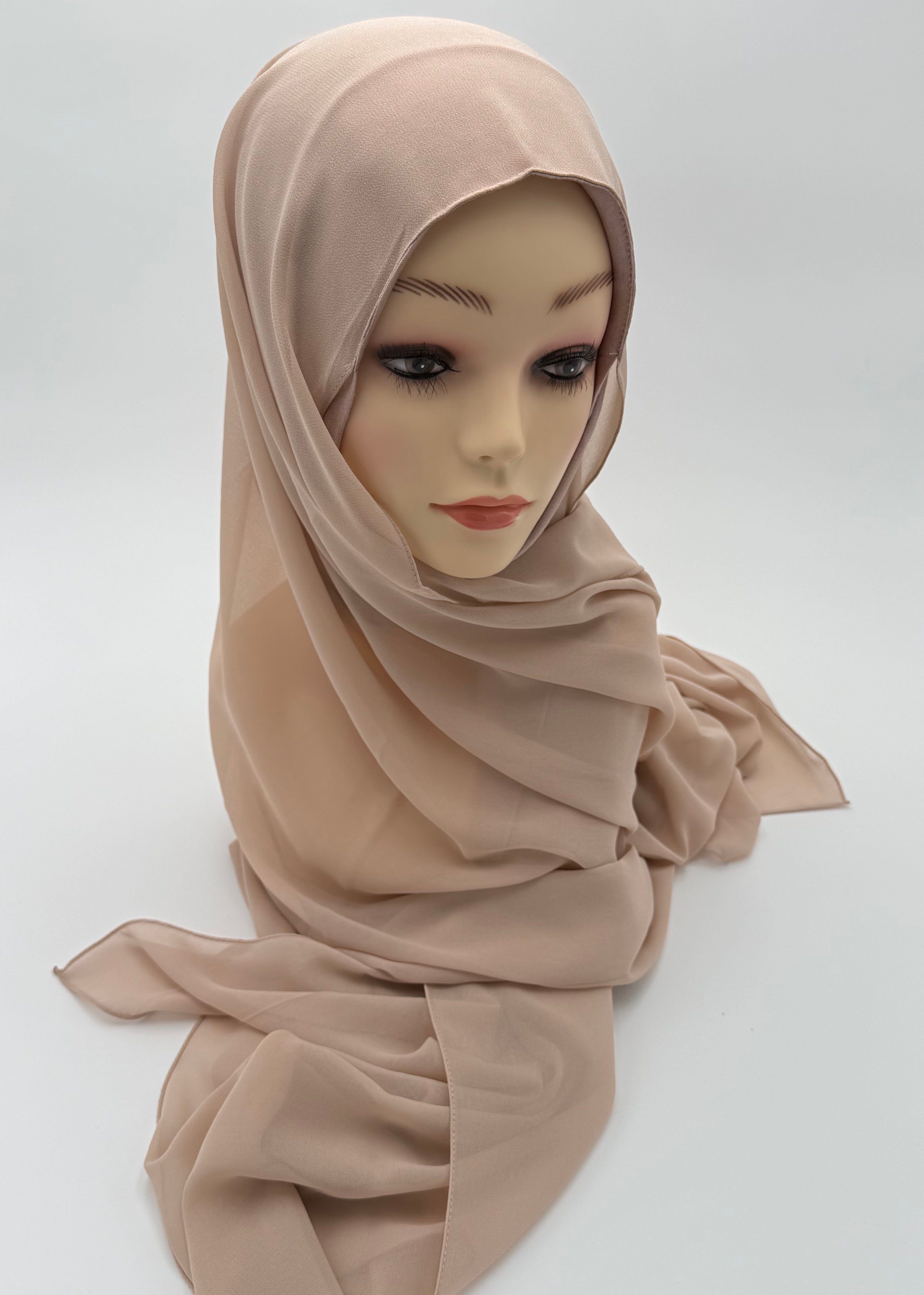 2 in 1 Premium Kuwaiti  chiffon fabric with warm