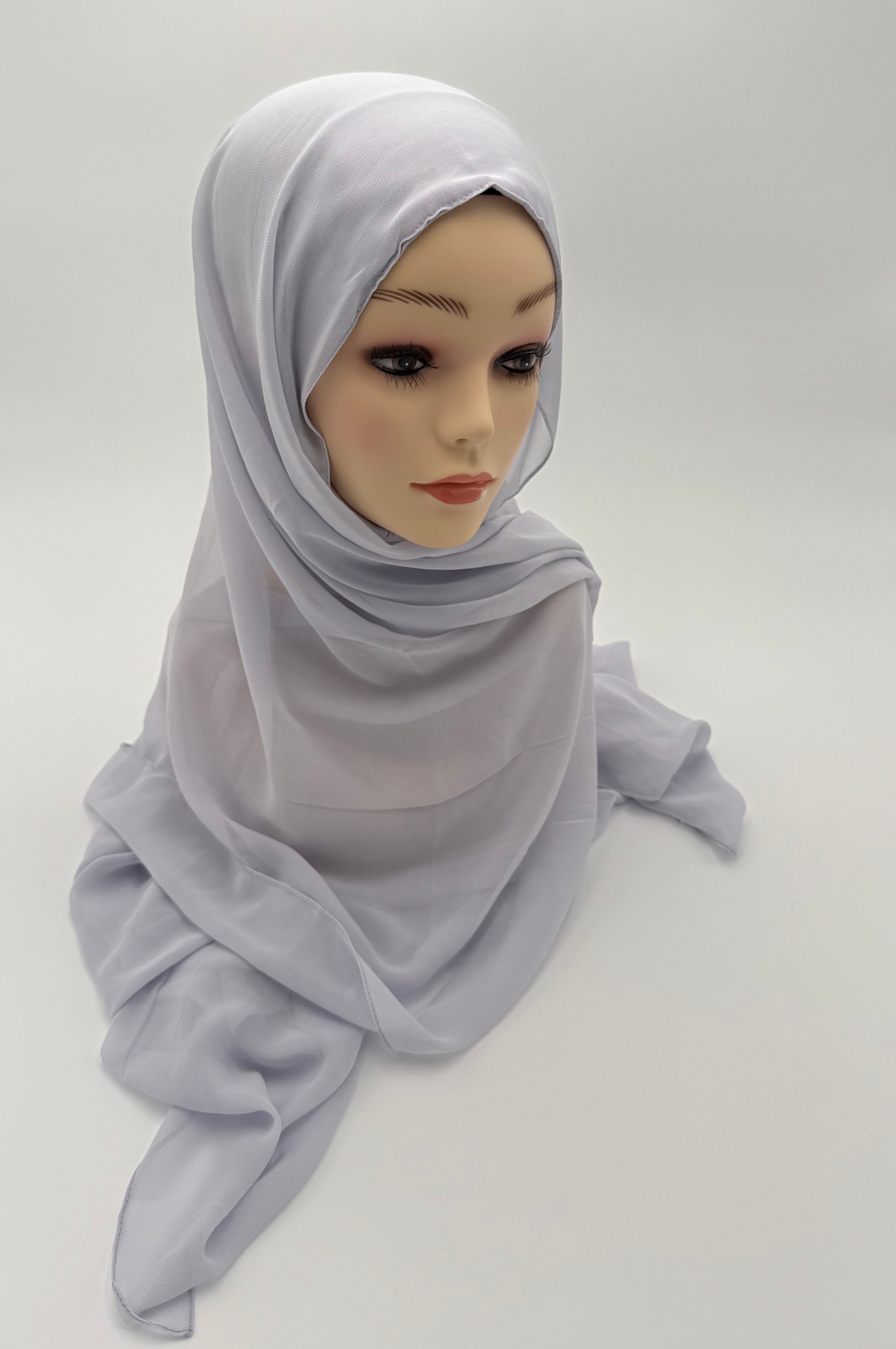 2 in 1 Premium Kuwaiti  chiffon fabric with warm