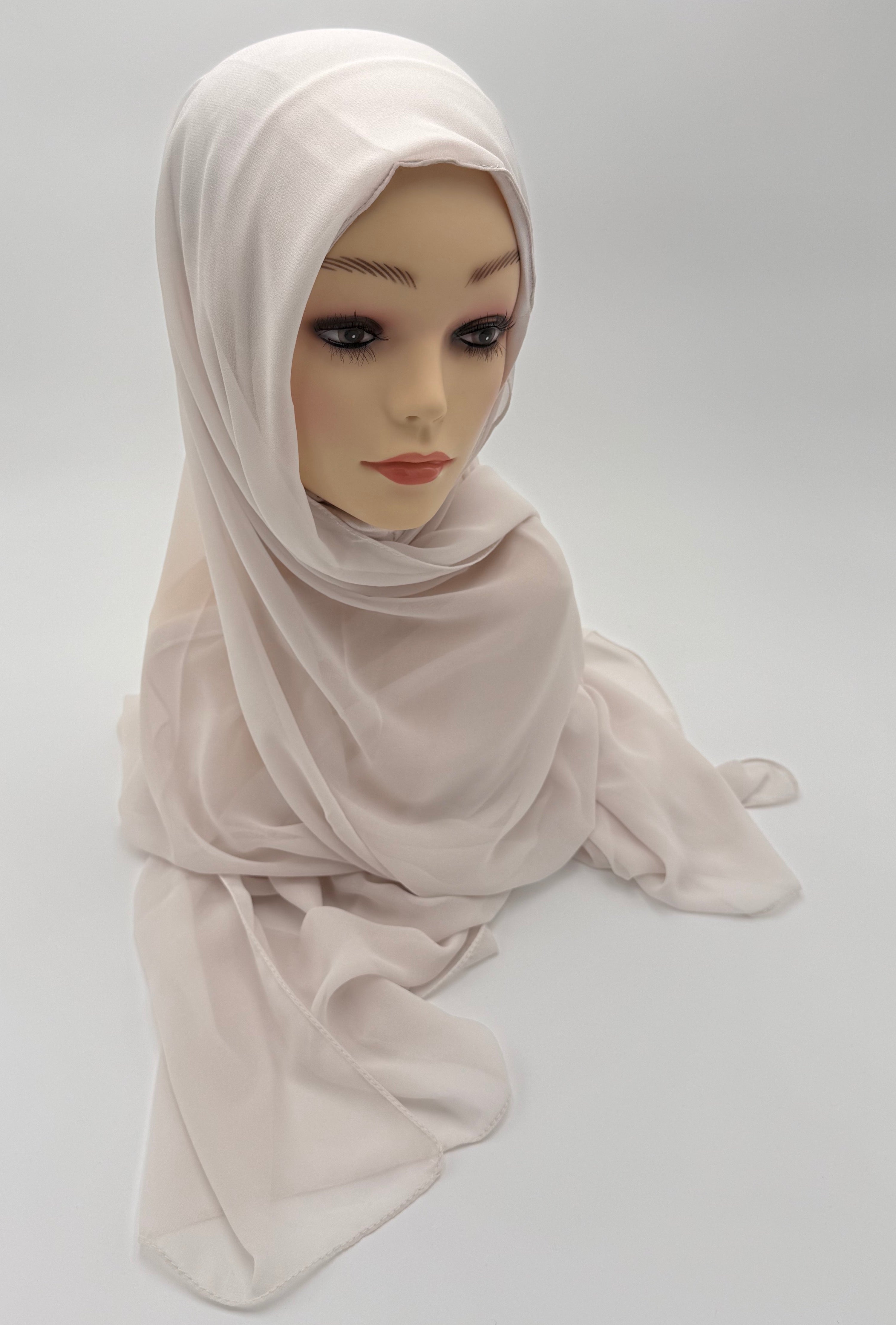 2 in 1 Premium Kuwaiti  chiffon fabric with warm
