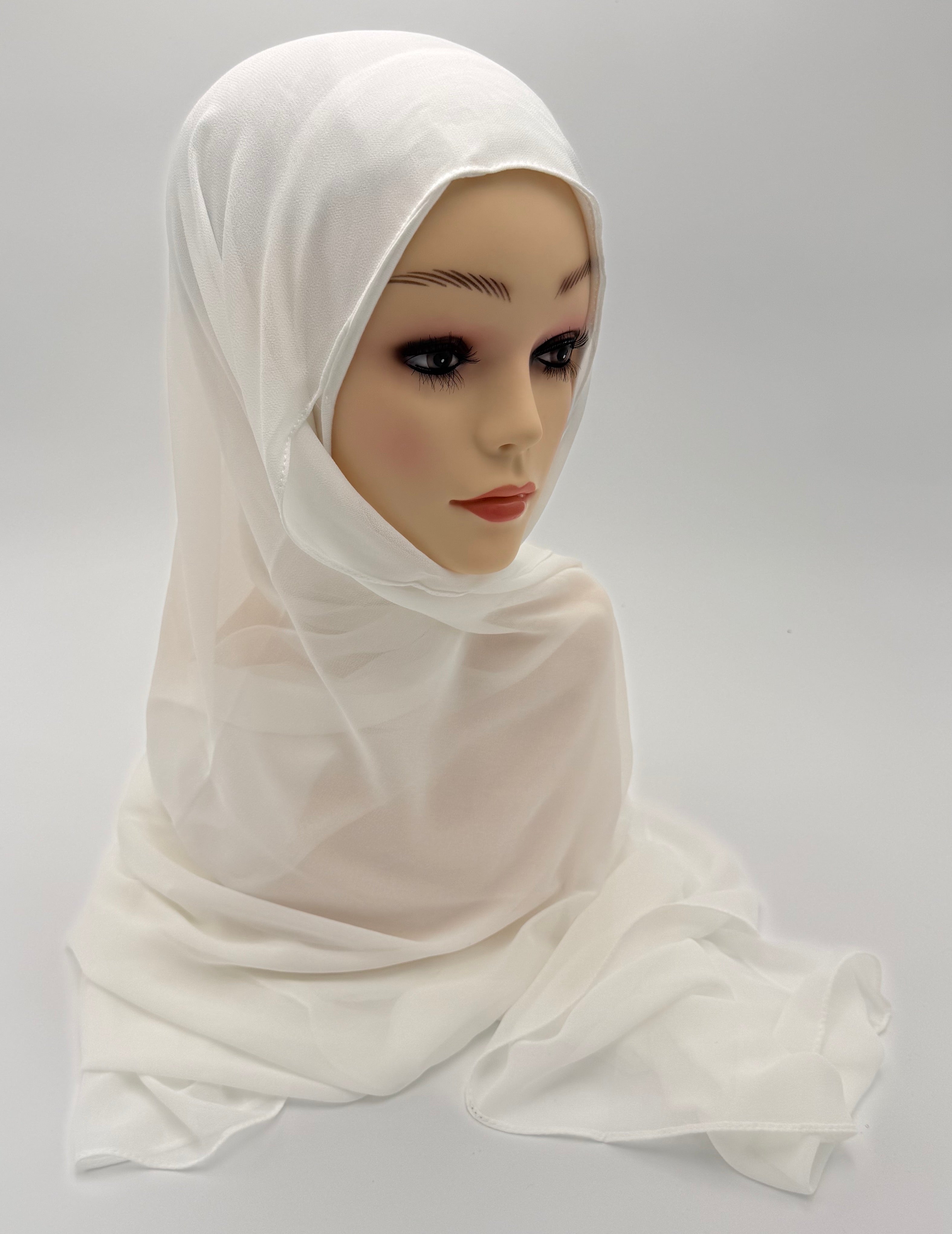 2 in 1 Premium Kuwaiti  chiffon fabric with warm