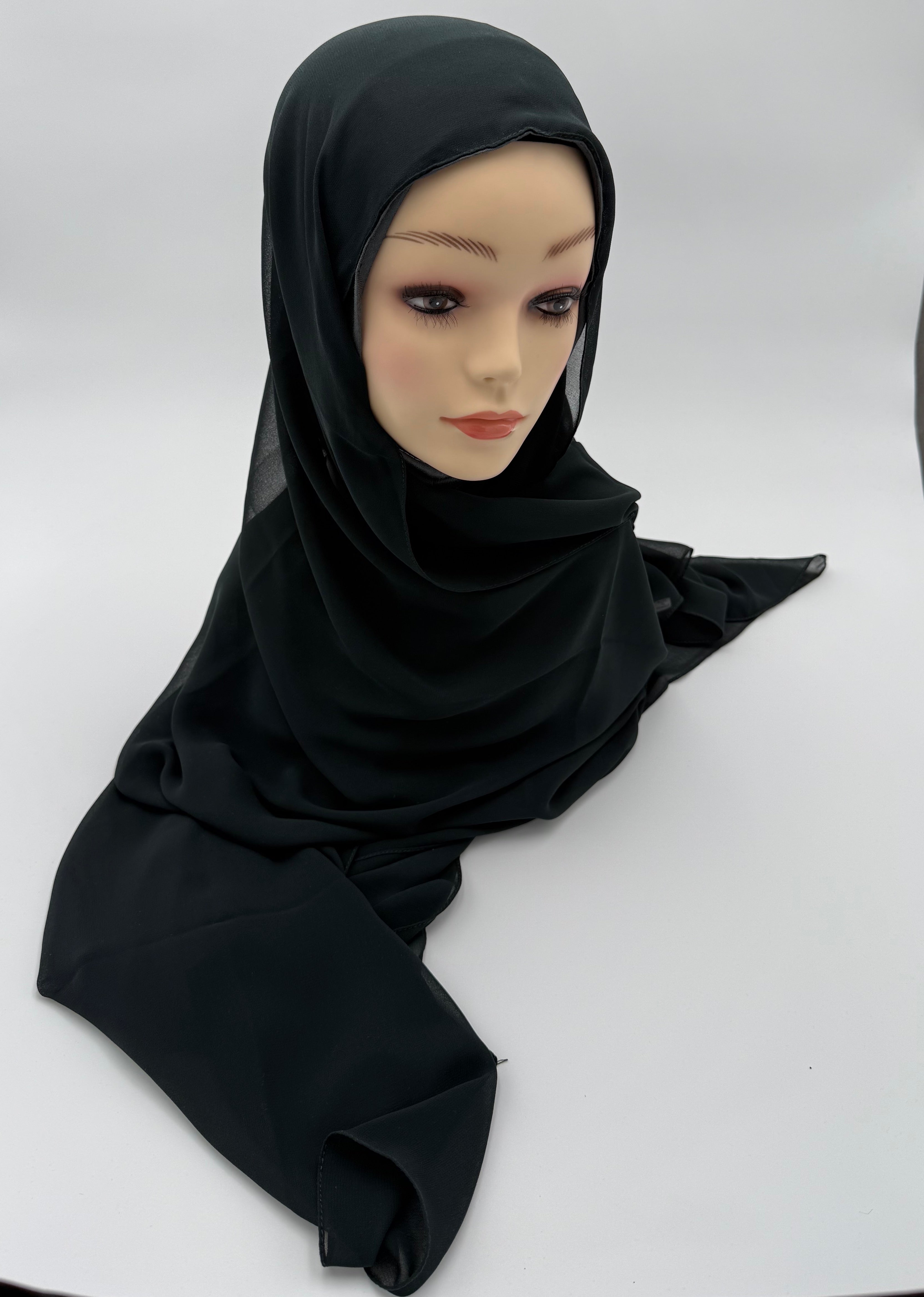 2 in 1 Premium Kuwaiti  chiffon fabric with warm