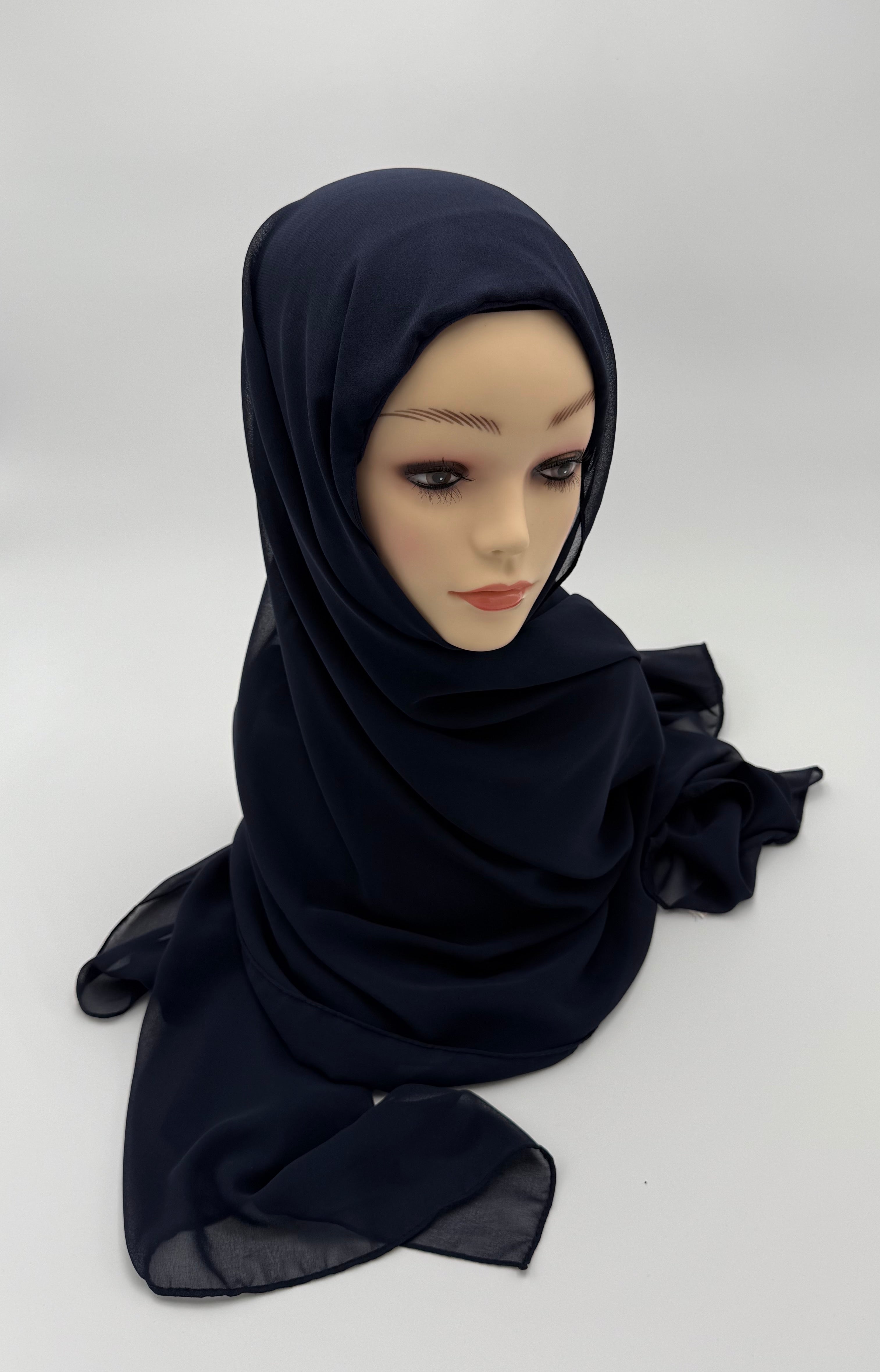 2 in 1 Premium Kuwaiti  chiffon fabric with warm