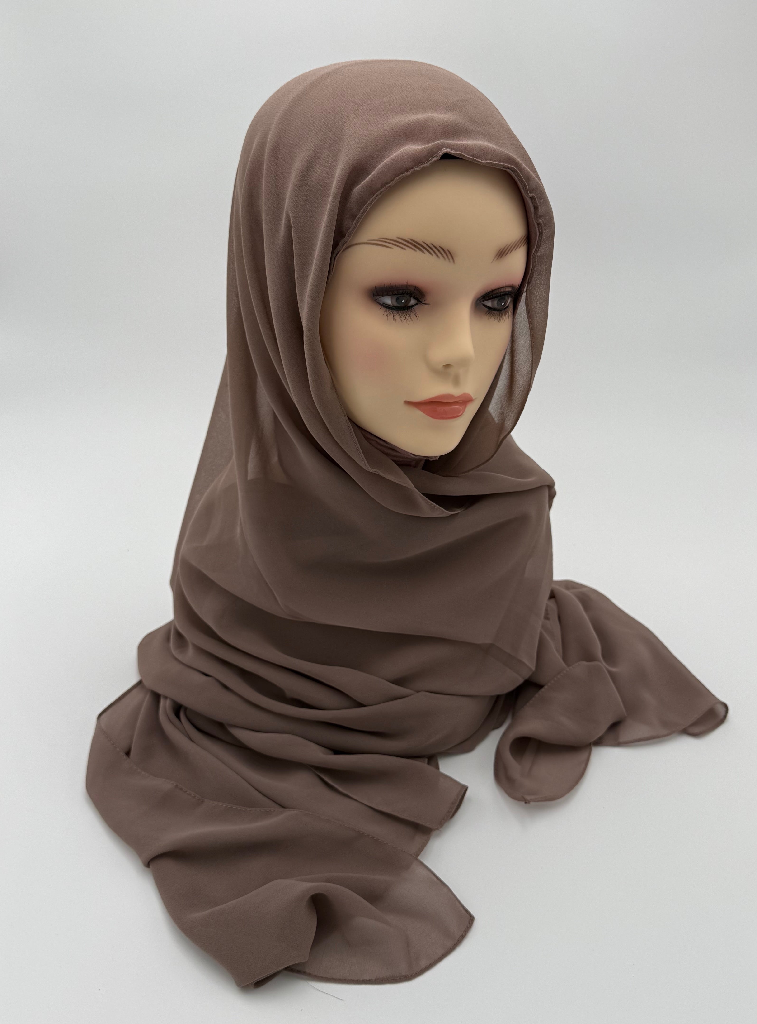 2 in 1 Premium Kuwaiti  chiffon fabric with warm